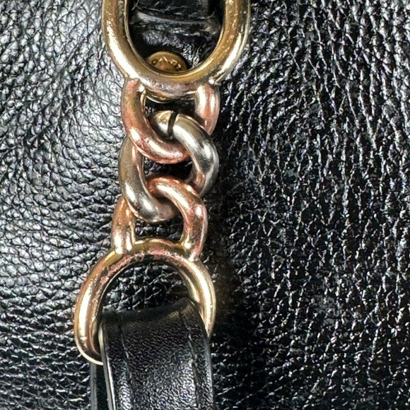 COACH Black Pebbled Leather Tote Bag 36604 Authentic - Picture 13 of 15